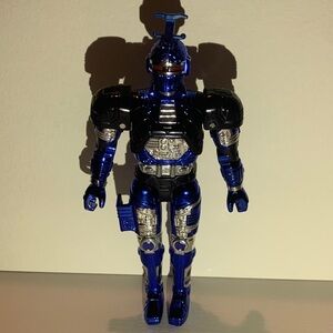 Blue Stinger Beetleborg 6" 1996 Metallic Beetleborgs Bandai